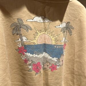 O’Neil full zip cropped hoodie XXL NWT